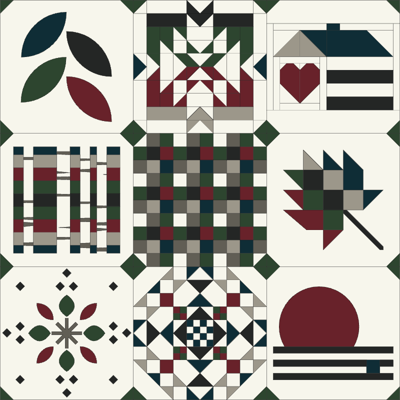 Sweater Weather Sampler Quilt Kit