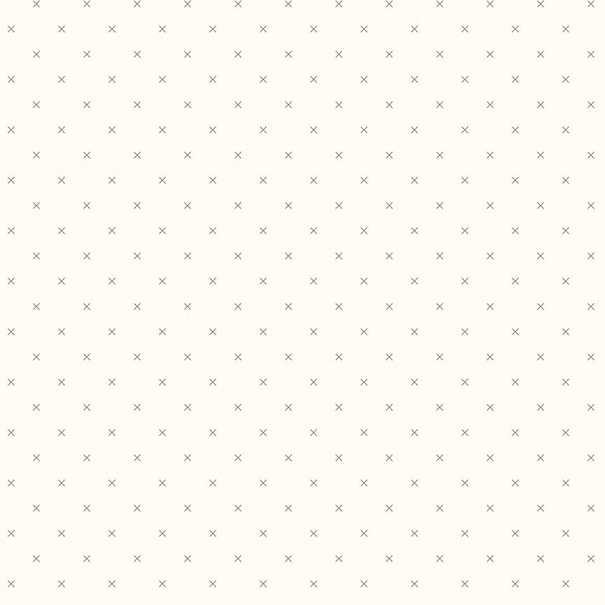 Bee Cross Stitch on Cloud Pebble | Riley Blake - 1/4 Yard