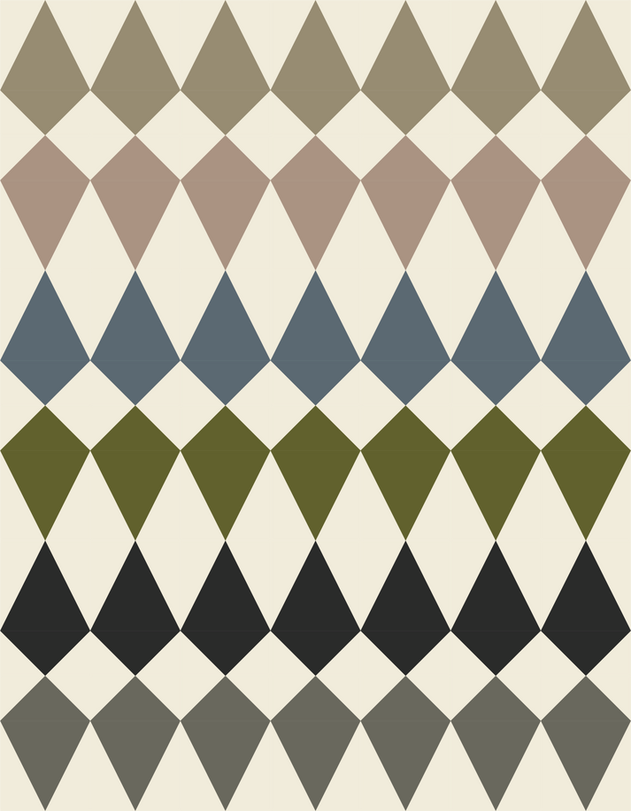 Rooflines Throw Size Quilt Kit Sewn Handmade Fabric Co