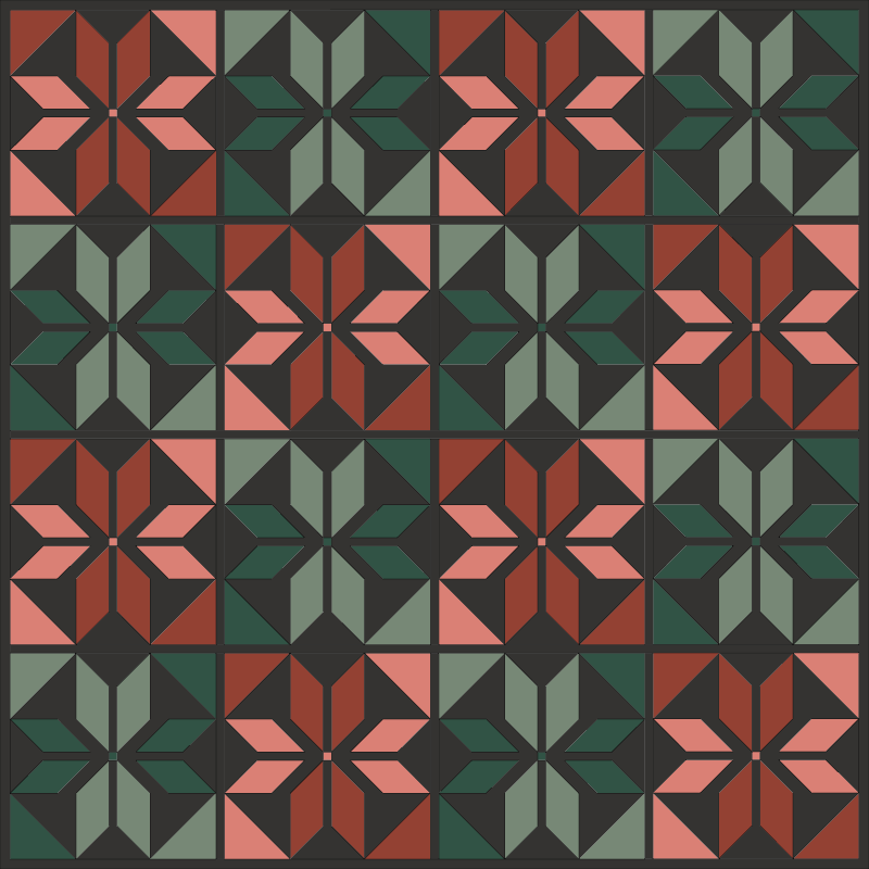 Holiday Party Quilt Kit - Dark - Suzy Quilts