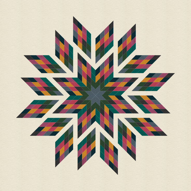 Cosmic Feathers Moody Quilt Kit Taralee Quiltery Fabric Co